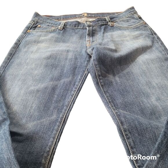 7 for all mankind bootcut rhinestone pocket jeans - Picture 2 of 6